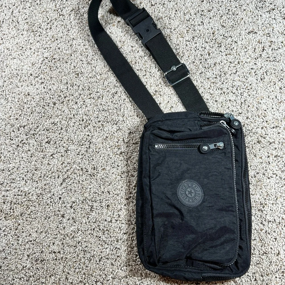 Kipling Black Nylon Crossbody Bag - Picture 1 of 4